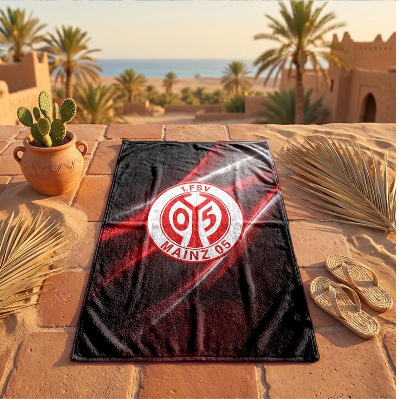 Mainz FC Druck Mikrofaser Strandtuch Schnelltrocknend Saugfähig Großes Handtuch Für Strand Schwimmen Reisen