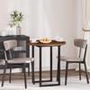vidaXL Tabletop Ø 70 X 2.5 Cm Round Solid Wood Oak Dark Brown