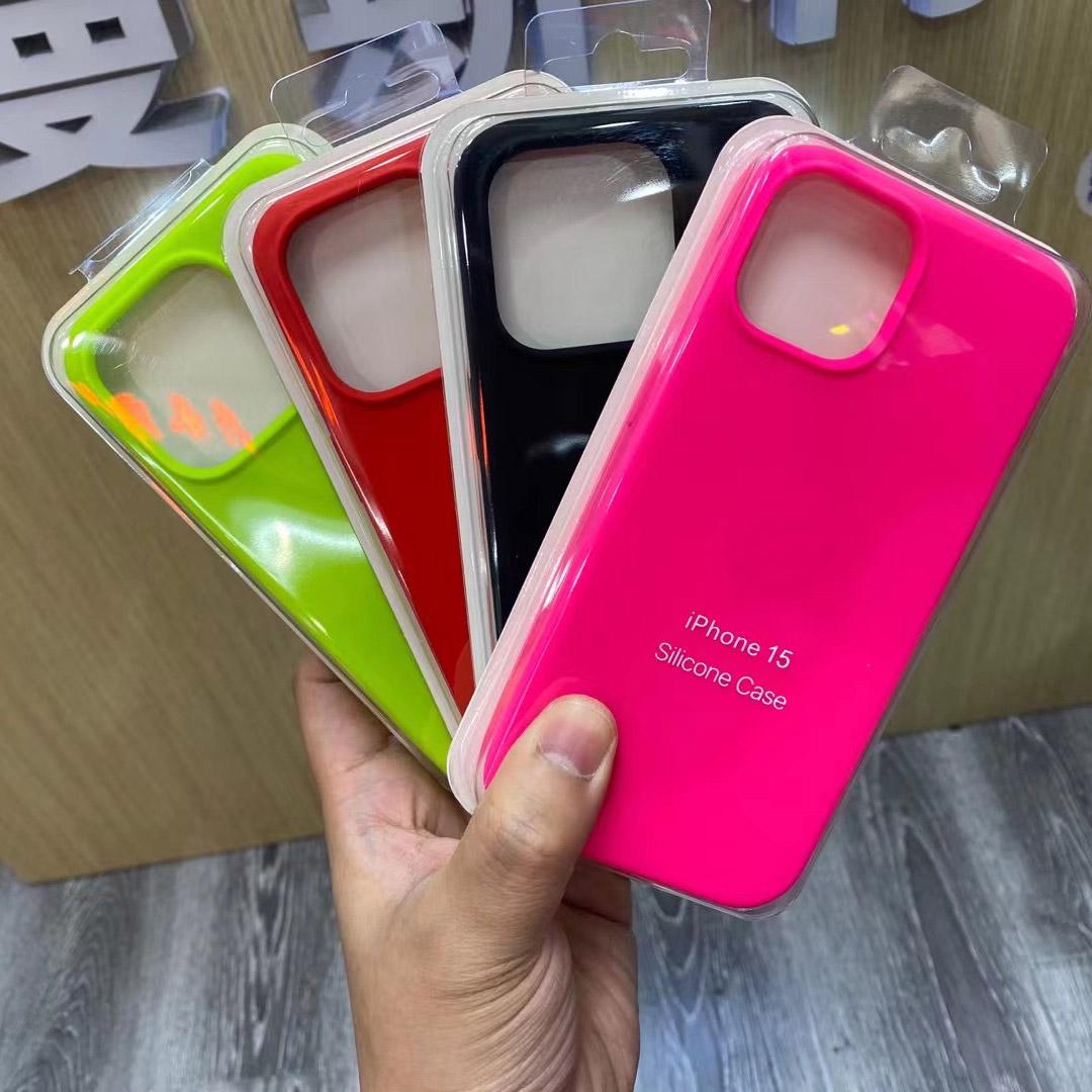 

Чехол для iPhone 15 Silky Touch Premium Жидкий силиконовый защитный чехол для iPhone 11 12 13 14 Pro Max Plus с брендом Lo go