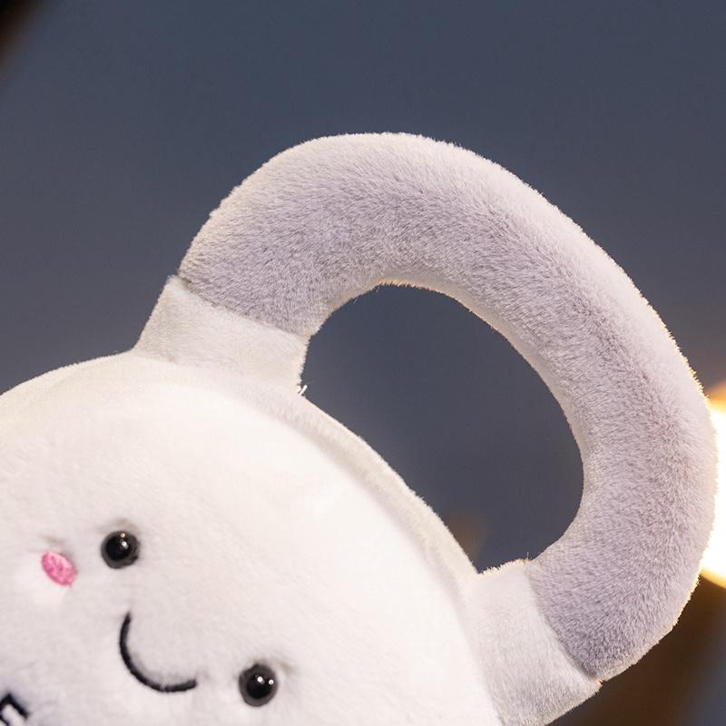 Cartoon Anime Creative Fitness Equipment Dumbbell Dolls Kawaii Kettle Bells Stuffed Plush Toys Children's Handmade Dolls Gifts