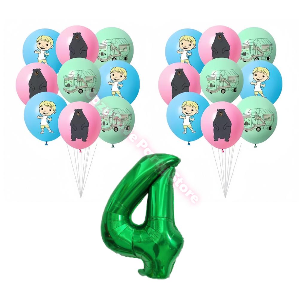 Hank Trash Truck Birthday Party Supplies Plate Cup Backdrop Balloons Cake Topper Gift Bag For Kids Favors Birthday Decoration