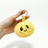 New Dumpling Bun Plush Keychain Cute Doll Toy Keyring Kawaii Couple Bag Hanging Stuffed Ornament Key Chain Car Pendant Gift