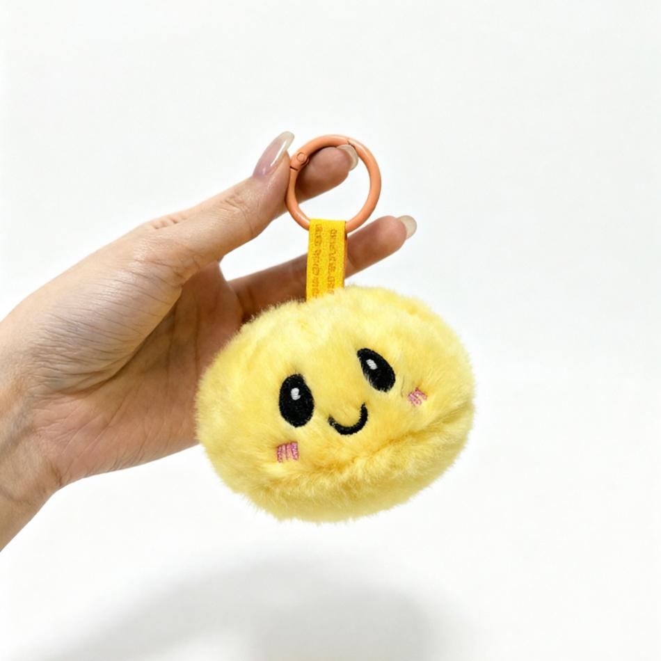 New Dumpling Bun Plush Keychain Cute Doll Toy Keyring Kawaii Couple Bag Hanging Stuffed Ornament Key Chain Car Pendant Gift