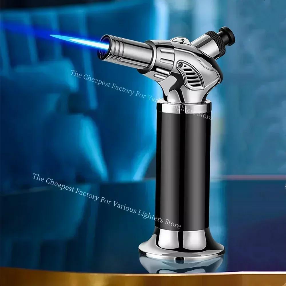 3- Fire Jet Flame Kitchen Metal Gun 1300°C Welding Torch Windproof Cooking BBQ Inflatable Butane Gas Cigar Lighter Outdoor 2024