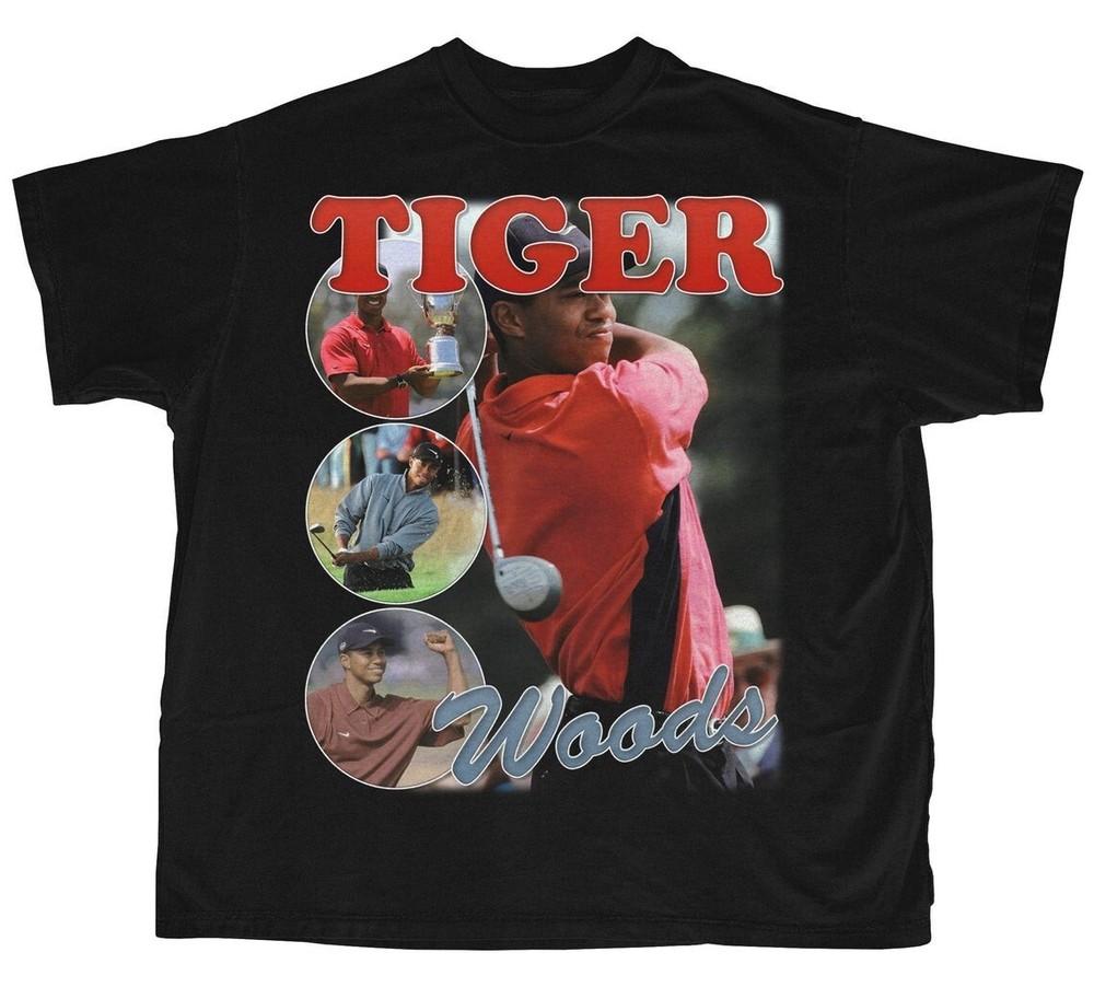 

New Rare Tiger woods Short Sleeve Black Men all size T-shirt A360 Unisex T-Shirt XXXXL