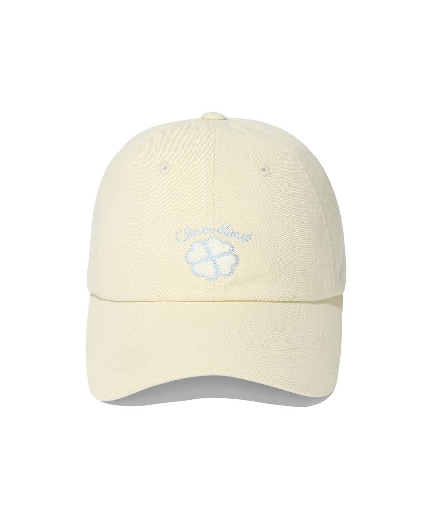 COVERNAT WOMAN Clover Heart Boucle Embroidery Ball Cap Yellow