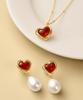Lola Rose Cookie Heart Carnelian Heart Women'S Pendant Necklace