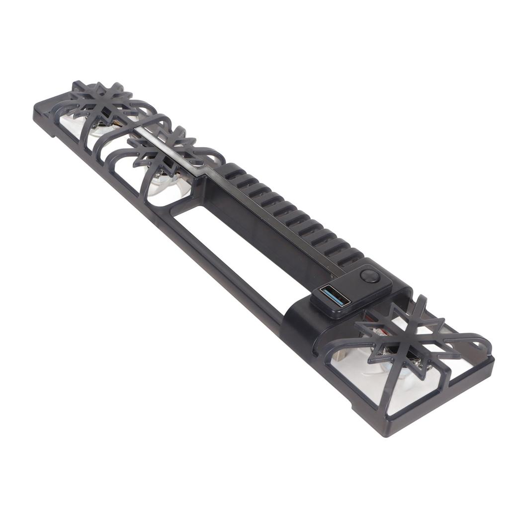 Console Cooling Fan High Speed RGB Light Game Console Cooler with USB 3.0 Port for PS5 Slim Disc Digital Editions Black