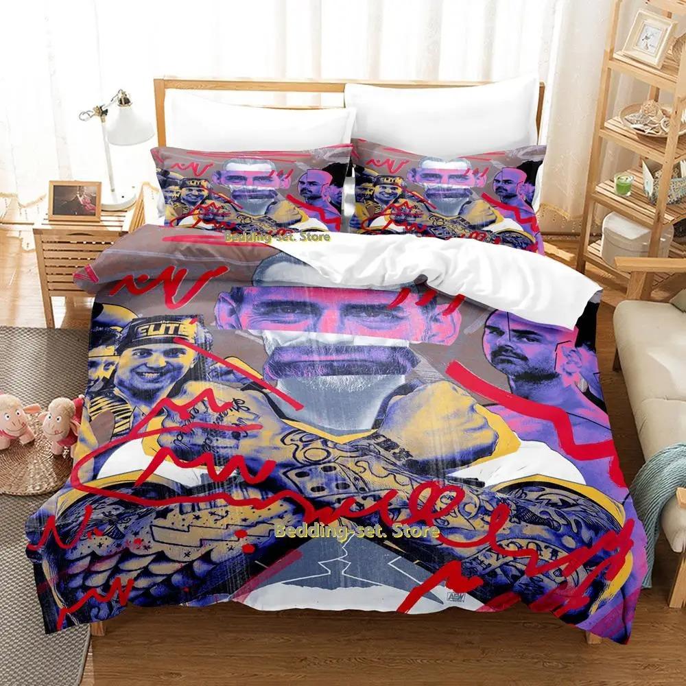 Cm Punk Aew The Best In The World Bedding Set Single Twin Full Queen King Size Bed Set Adult Kid Bedroom Duvetcover Sets