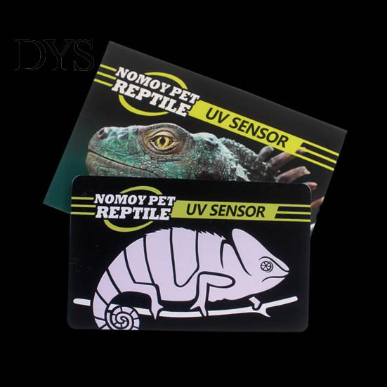 UV Sensor Reptiles Simple Effective Cartoon Lizard Pattern 10 Seconds Quick Supplies Test Reusable UVB Tester Fluorescent Lamp Card Pet