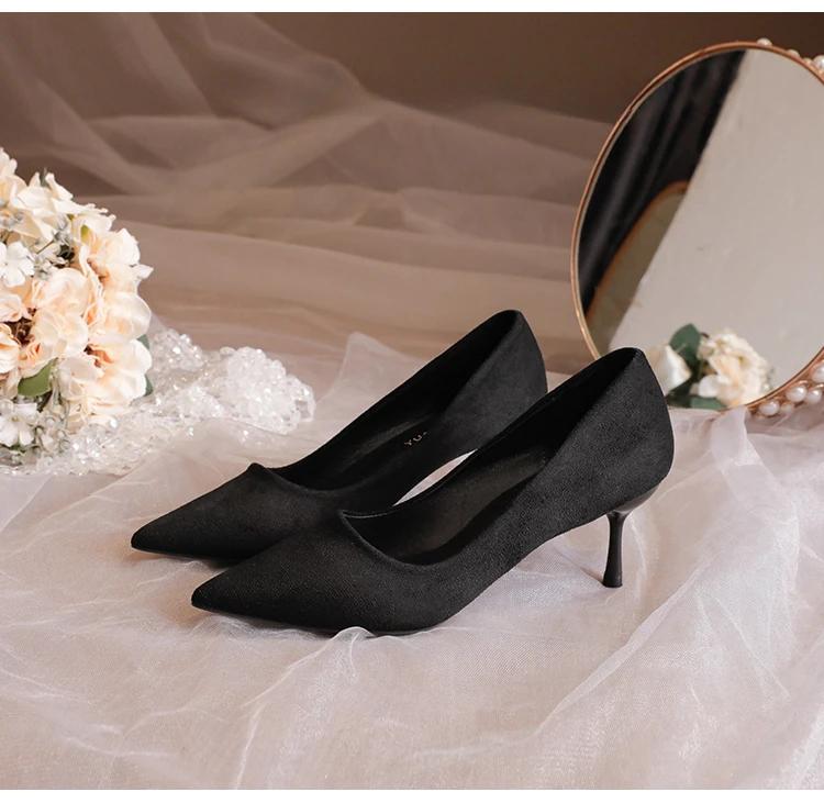 Módní boty Kůže Dámské lodičky Sexy vysoké podpatky Špičaté Dámské párty boty Stiletta Dámské podpatky Módní svatební boty