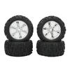 4PCS RC Rubber Tires Strong Cushioning Wear Resistant Replacement Rubber Tires for Traxxas Maxx