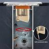Self-Closing Floor Drain Round Shower Floor Drain Antiodor Drainer Shower Strainer Cover for Bathroom Enduring