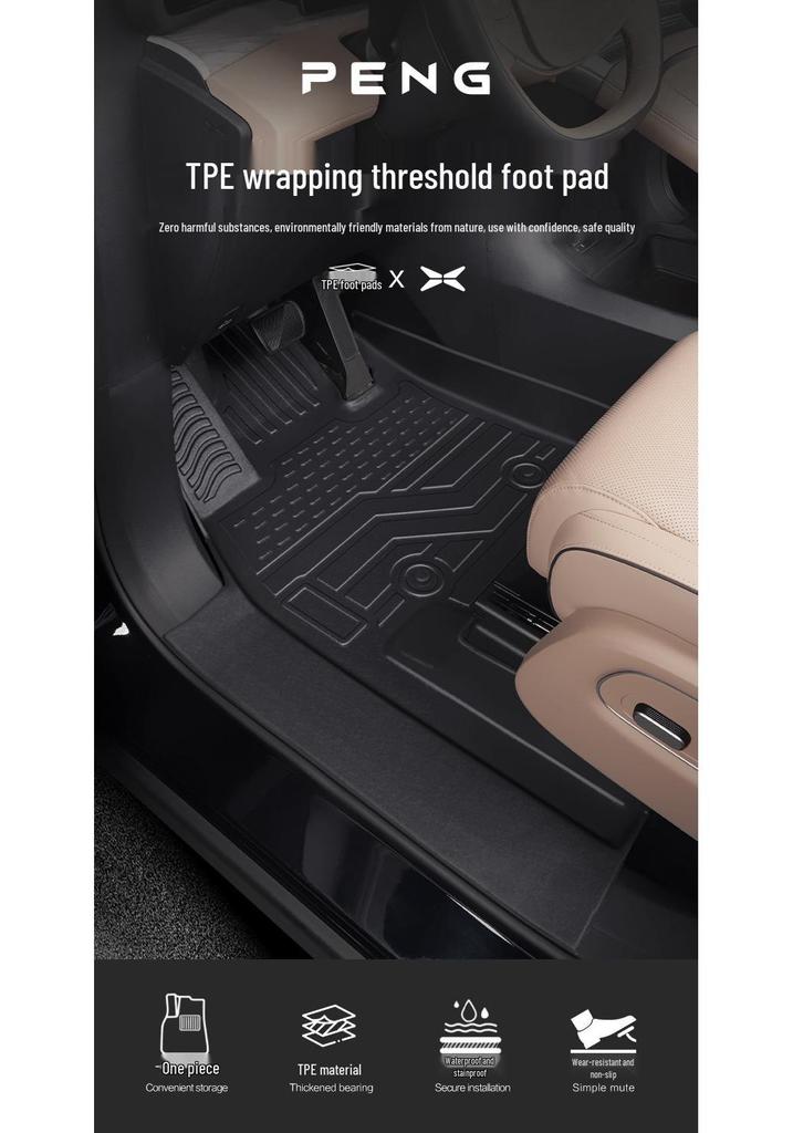 Xiaopeng X9 2024 TPE Full Coverage Floor Mats & Accessories