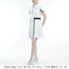 Coq Sportif Short Sweat Quick Stretch WH00 [Le Golf] Dress, Collared, Sleeve, Absorbent, Drying, Transparent, Golf, LG5SOP00L, Women's, (White)