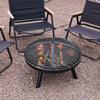 ZISIZ Multifunctional Indoor Fire Pit Brazier with Lid