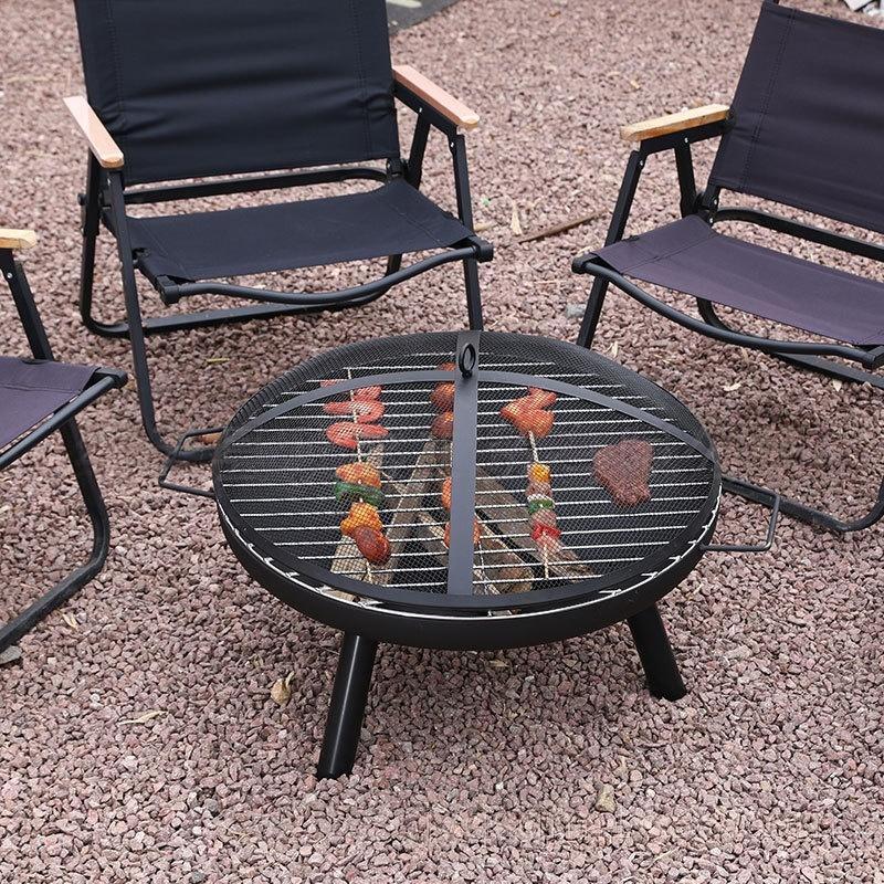 ZISIZ Multifunctional Indoor Fire Pit Brazier with Lid