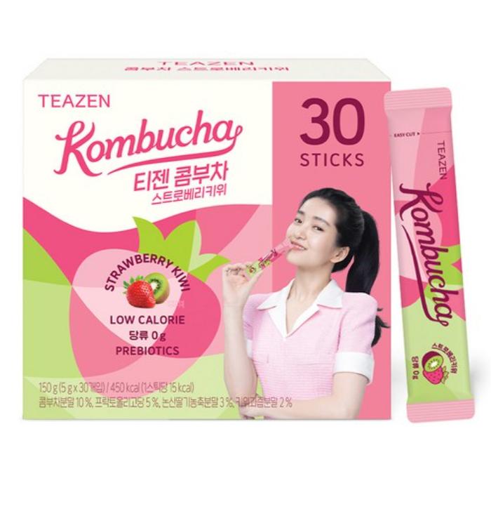 Teazen Kombucha Powder 5g × 30 Sachets (Flavor Options)