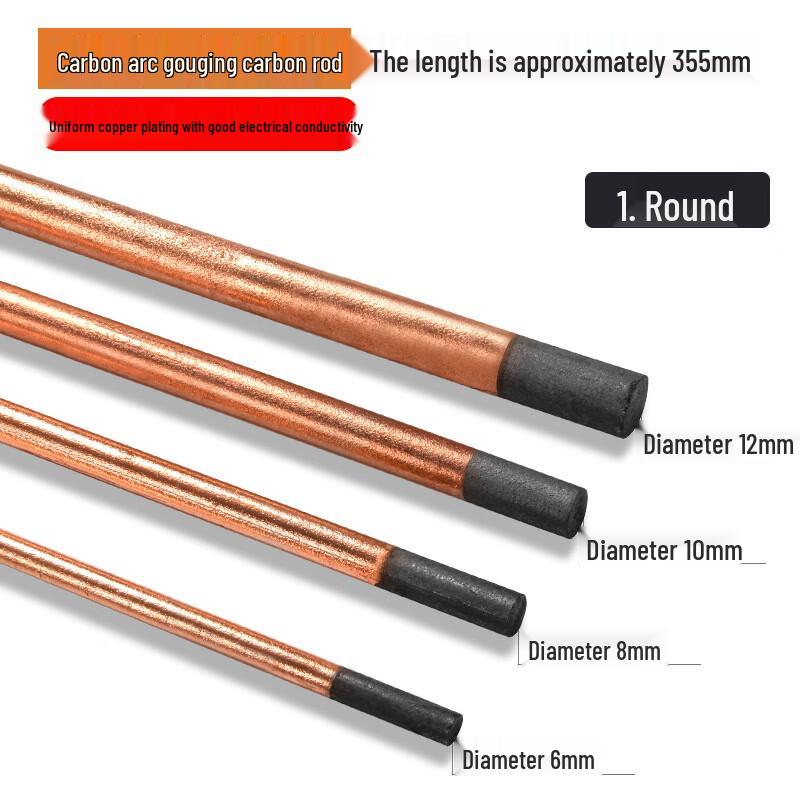 Volta Copper-Plated Carbon Arc Gouging Rods