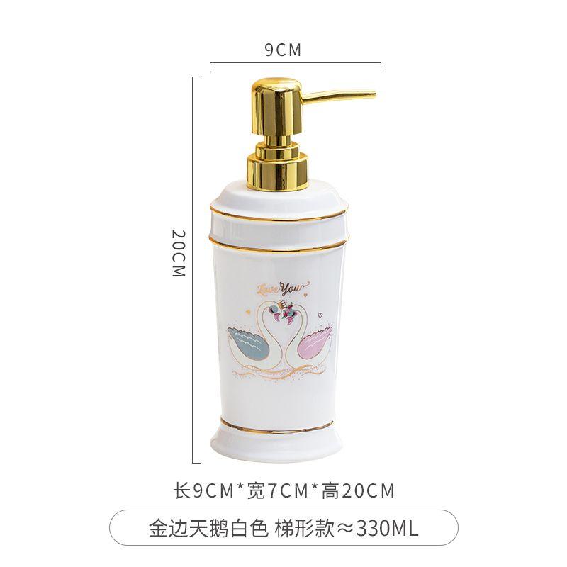 Ceramic Hand Sanitizer Bottle Nordic Press Soap Dispenser Bathroom Accessories Shower Gel Shampoo Moisture Bottle Home Decor New