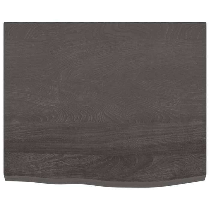 VidaXL Dark Grey Desk Top 60x50x4 Cm Treated Oak Wood 3156411