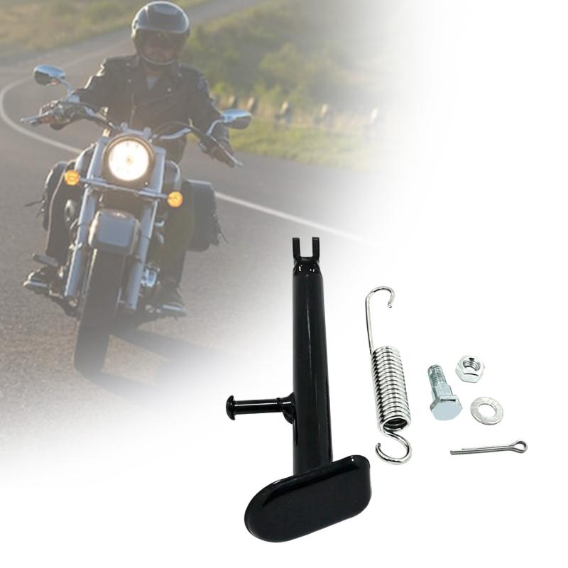 Dirt Bike Side Stand Repair Kit for PW80 PY80 Motorcycles, Complete Parking Stand Assembly with Spring Hardware for Garage Service Work Tasks