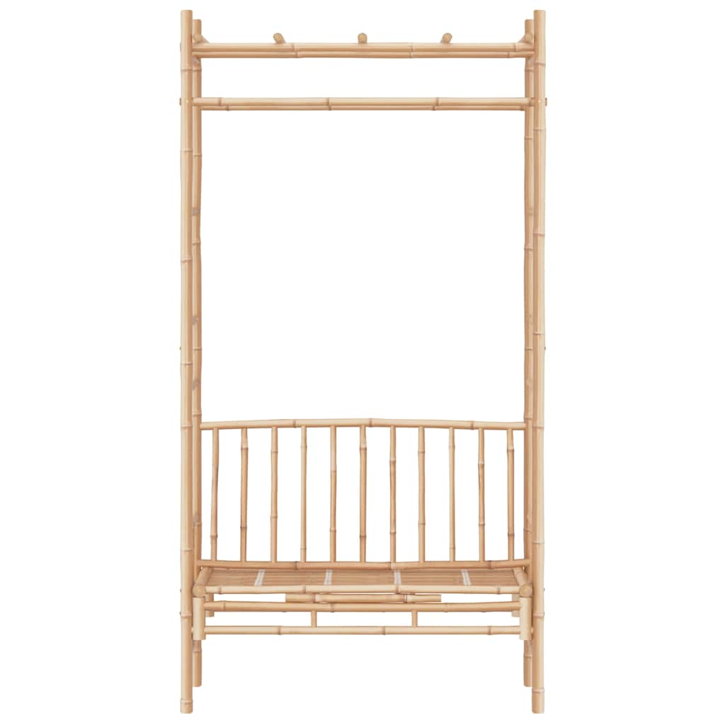 vidaXL Garden Bench with Pergola 116 Cm Bamboo