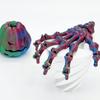3D Printed Skeleton Hand Pendant Halloween Series Creative Handmade Colorful Articulated Finger Skeleton Fidget Stress Relief