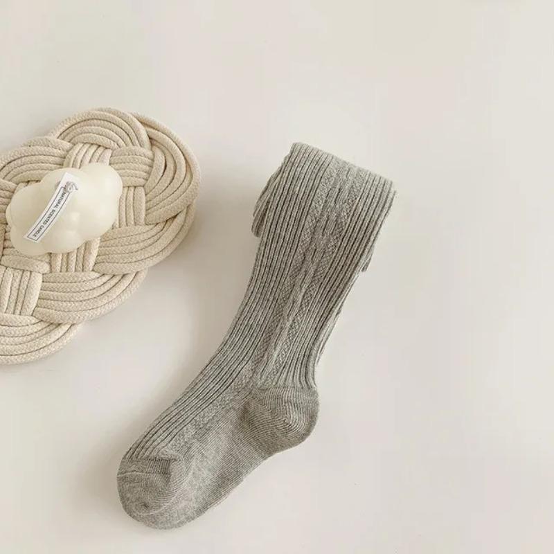 

Детские колготки в полоску, зима-осень, эластичные детские колготки для девочек, вязаные однотонные детские штаны с высокой талией для детей 0-6 лет 1-2Years(M)