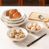 Hollow Porous Food Steaming Dish High-legged Steaming Tray Ceramic Steamer Seafood Drain