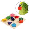 Parrot Iq Training Toys 9 Grid Colorful Wooden Block Safe Tasteless Pet Educational Toys Bird