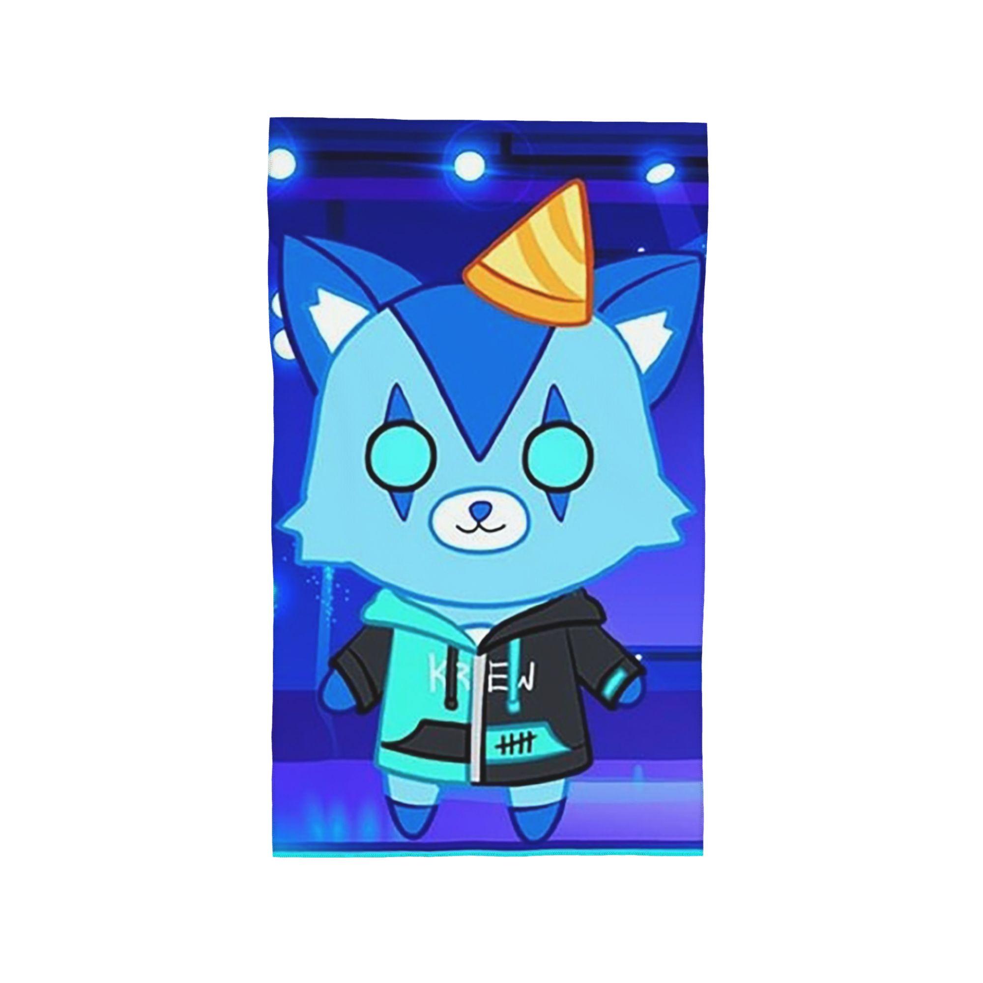 Cartoon ItsFunneh Krew District Soft Face Towel Quick Dry Pool Bath Cotton Towels Breathable W40*H60(CM)