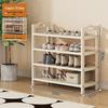 Miling Cream Style Bamboo Shoe Rack