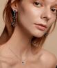 Lola Rose Starry Blue Sandstone Chain Silver Earrings