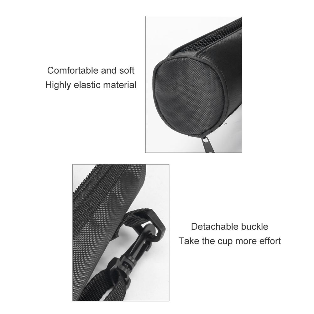 Portable Water Bottle Carrier Outdoor Insulated Water Bottle Holder Bag with Detachable Shoulder Strap
