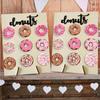 Hölzerner Donut-Ständer Hochzeitsdekoration Wand Dessert Donut Tischhalter Babyparty Geburtstagsfeier Tischdeko Zubehör