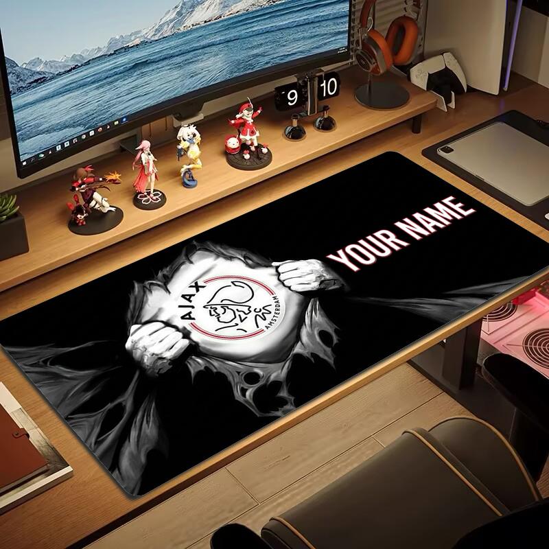 Custom Name Superhero Ajax Mouse Pad Large Gaming Table Cushion Nonslip Laptop Tablet Big Mousepad Xxl Mat Mini Pc Playmat With Lock Edge
