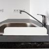 Kitchen Sink Silicone Water Splash Guard Suction Base 19.17x3.54 Inch Flexible Splash Protector Countertop Sink Barrier Water