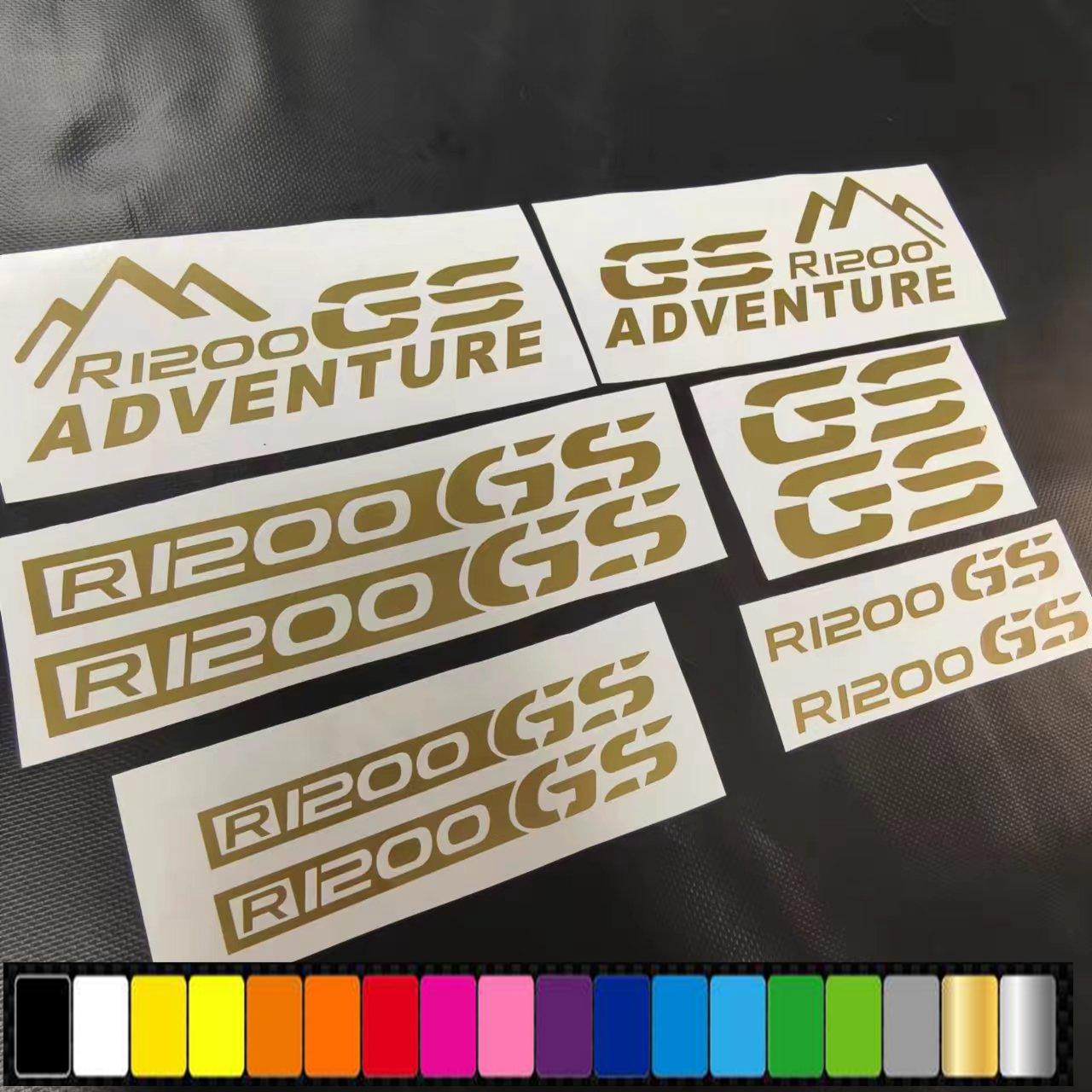 

Motorcycle PVC Film Adventure GS Graphics Tank Fairing Stickers Front Fender Decals For BMW R1200GS R1200 ADV