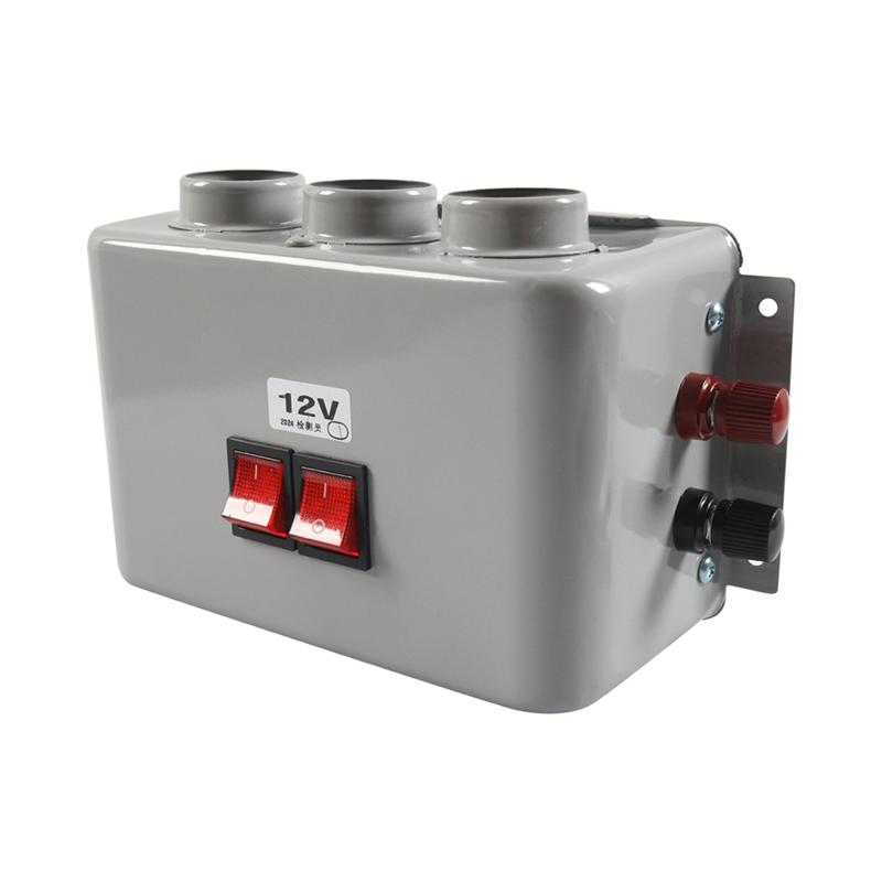 600W Car Universal Electric Heater Kits 3 Hole 12V DC Heating Fan Defogger Glass Defroster Demister