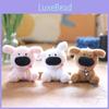 Plush Short Ultrasoft Dog Keychain Bag Charm Stuffed Animal Room Decor Kids For
