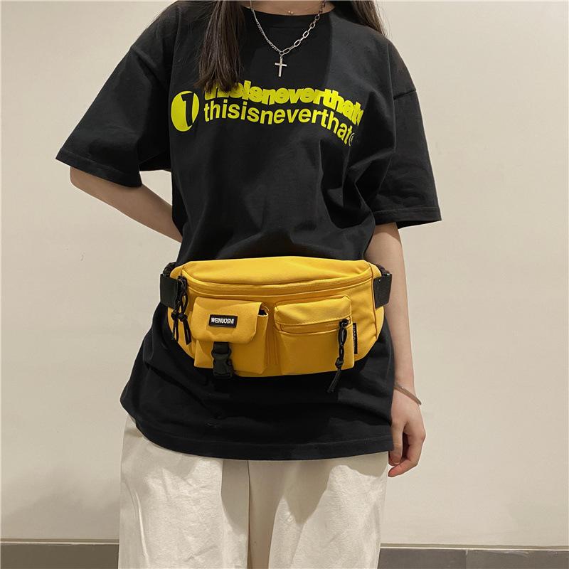 Breast Bag Men'S Trendy Small Bag Japanese Street Trendy Brand Messenger Bag Shoulder Bag Student Sports Fanny Pack