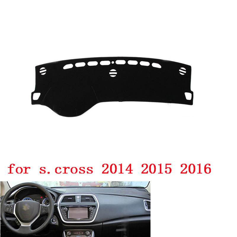 

Для Suzuki S-Cross Cross S 2013- 2018 Автомобильные накладки на приборную панель Коврик Защита Подушка Коврики Аксессуары Red Edge
