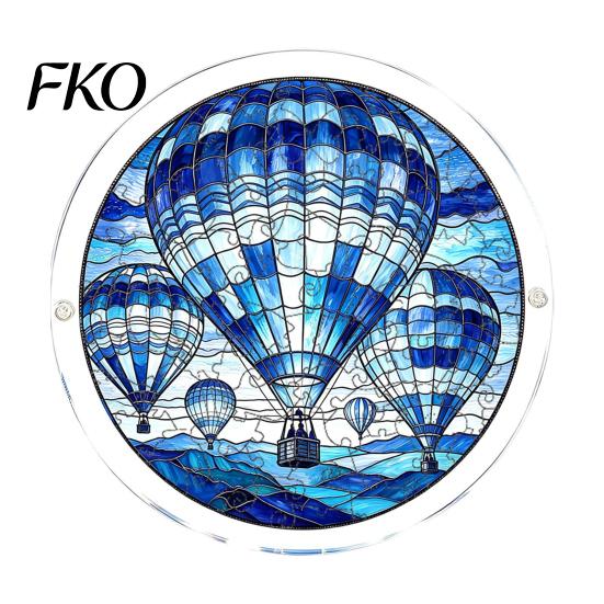 High Transparency Acrylic Art Puzzle Suncatcher, Artistic Window Hanging Ornament, 7.48 Inch Sun Suncatcher Pendant for Enthusiasts Catcher