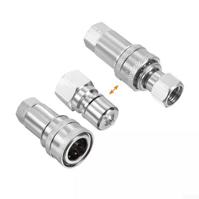 Stålutrustning Hydraulisk Snabblåsande Koppling M14x1 5mm Invändig Gänga