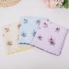 30cm Women's Nostalgic Cotton Handkerchief - Classic Square Towel for Sweat Wiping