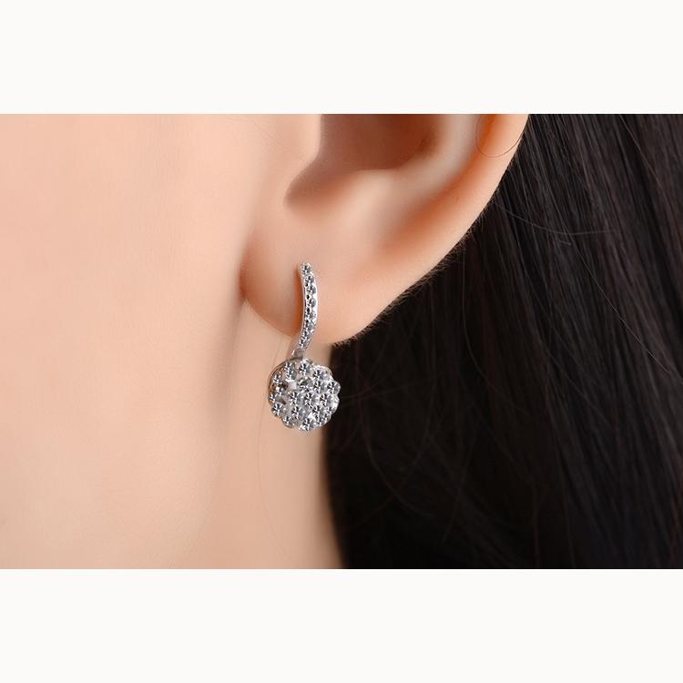 Shambhala Diamond Ball Long Sparkling Temperament Simple Female Earrings Party Accessories Fashion Jewelry
