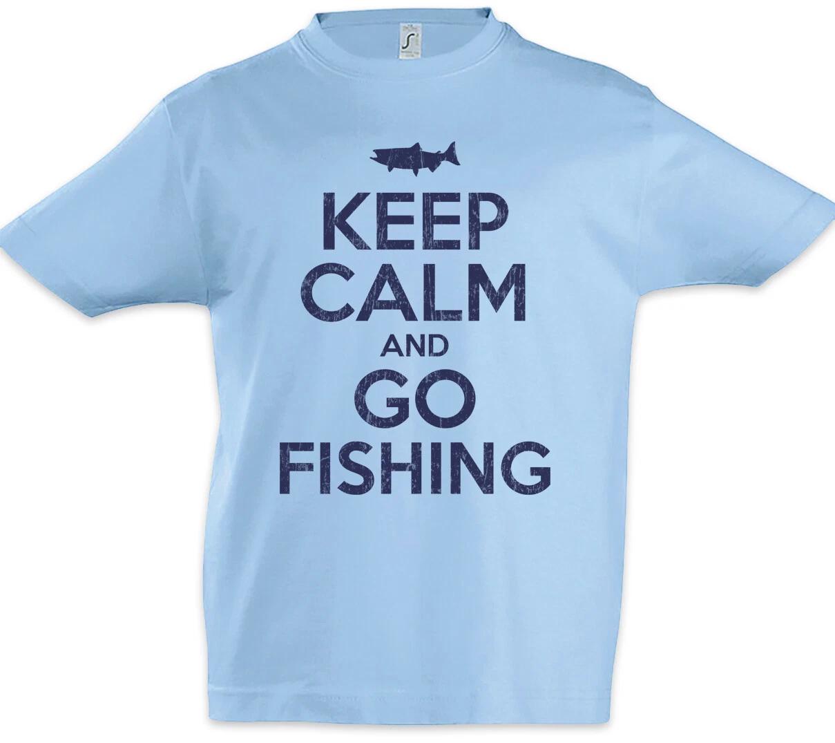 Keep Calm And Go Fishing Kids Boys kids boys T-Shirt Sport Fish Fishing Anglers Fishing 140