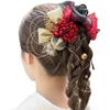 Lomeri Hair Accessory, Artificial Flowers for Coming-of-Age Ceremony, Graduation, Furisode Kimono, Wedding, Japanese Attire, A171, Organza Ribbon,