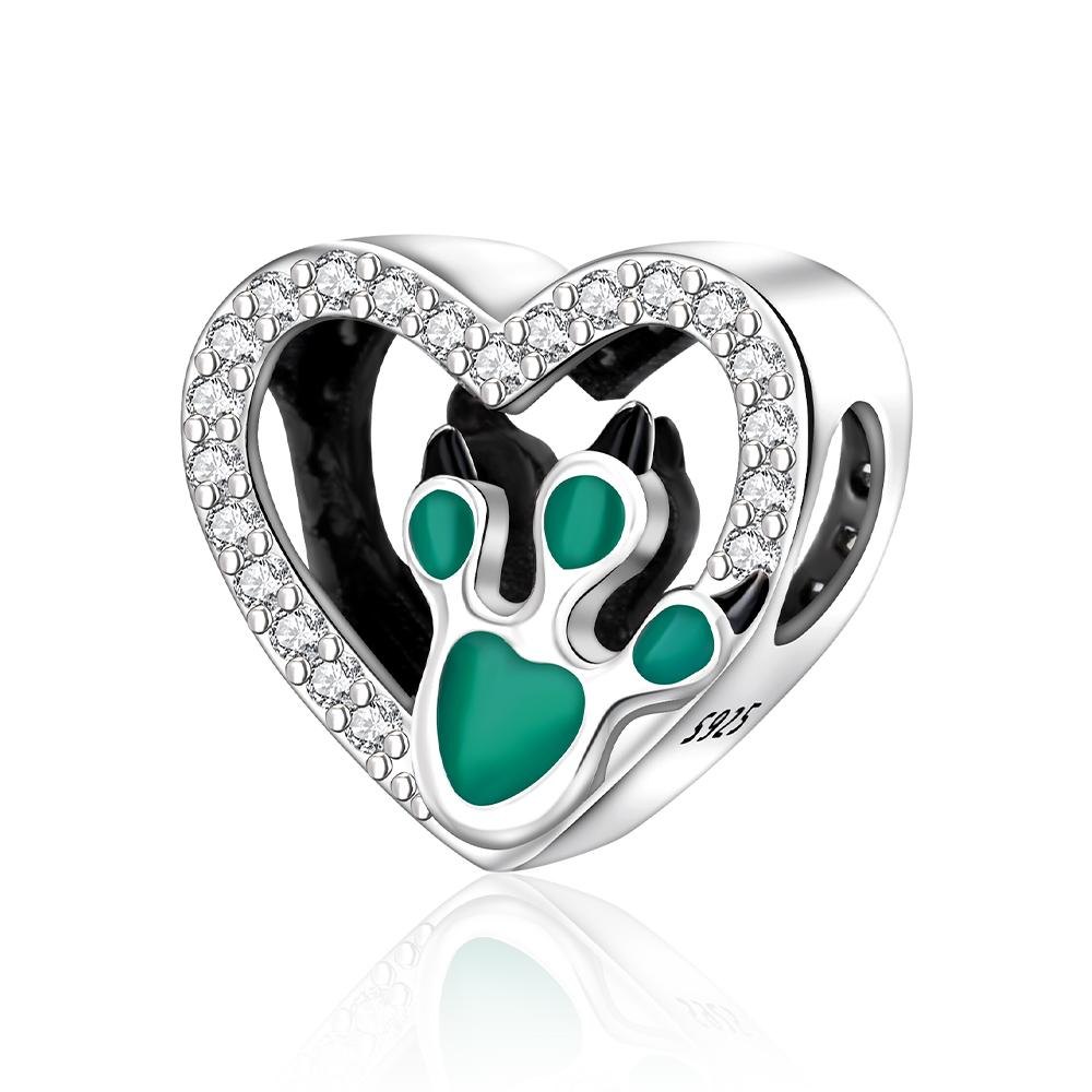 Green Series 925 Sterling copper Beer Bucket&Tea Cup Rabbit&Leaves&Butterfly Beads Charm Fit DIY Bracelet Forest Style Jewel